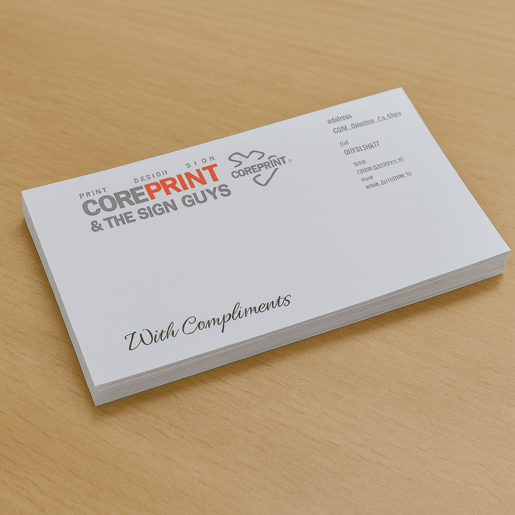 A6 Compliment Slips from Core Print