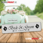 Wedding Number Plates from coreprint.ie