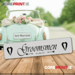 Wedding Number Plates from coreprint.ie