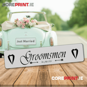 Wedding Number Plates from coreprint.ie