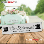 Wedding Number Plates from coreprint.ie