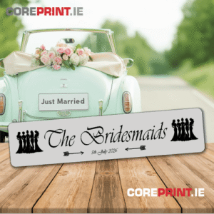 Wedding Number Plates from coreprint.ie