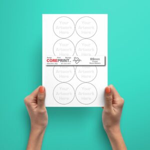 Circle Paper Stickers 69mm