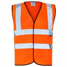 Printed Orange Hi Viz Waistcoat