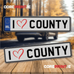 Funny and novelty number plate from coreprint.ie