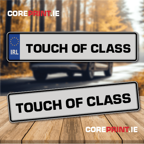 Funny and novelty number plate from coreprint.ie