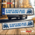 Funny and novelty number plate from coreprint.ie